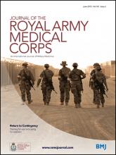 Journal of the Royal Army Medical Corps: 161 (2)