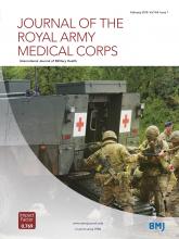 Journal of the Royal Army Medical Corps: 164 (1)
